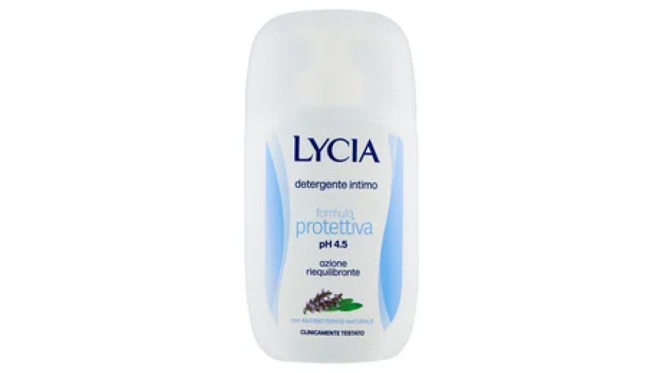 Lycia detergente intimo formula protettiva pH 4.5 con Antibatterico Naturale 200 ml