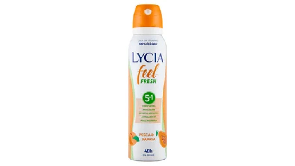 Lycia feel Fresh Pesca & Papaya deo spray 150 ml