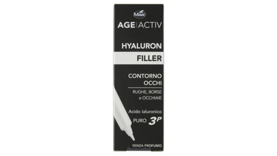 Matt Age Activ Hyaluron Filler Contorno Occhi Rughe, Borse e Occhiaie Acido Ialuronico Puro 3P 15 ml