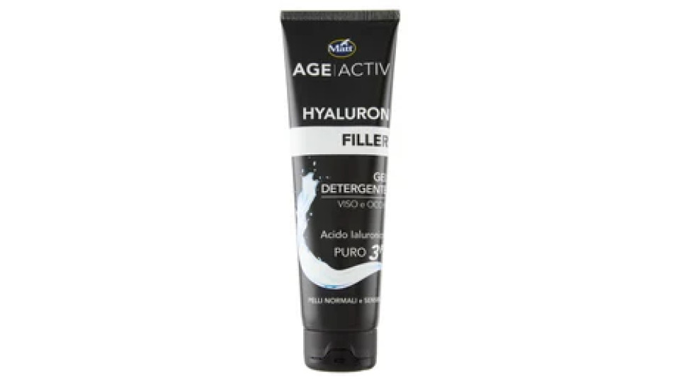 Matt Age Activ Hyaluron Filler Gel Detergente Viso e Occhi Acido Ialuronico Puro 3P 150 ml