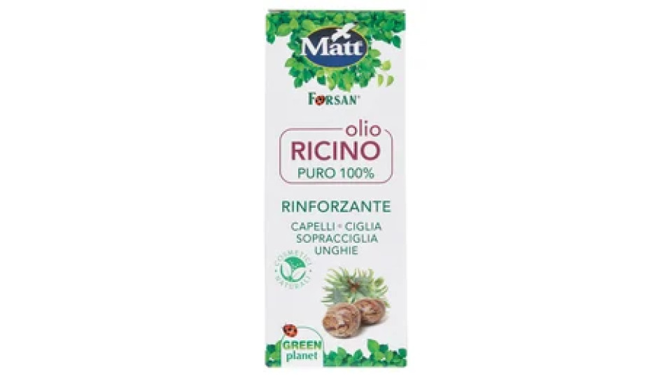 Matt olio Ricino Rinforzante Capelli - Ciglia - Sopracciglia - Unghie 100 ml