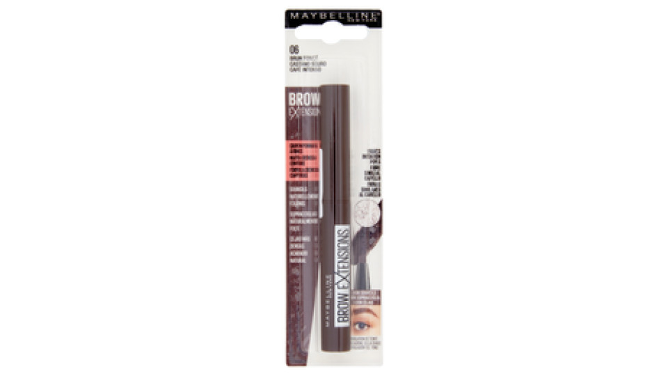 Maybelline New York, Matita Brow Extensions per Sopracciglia, 06 Deep Brown