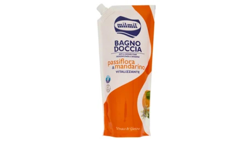 milmil Bagno Doccia passiflora & mandarino Vitalizzante 750 ml