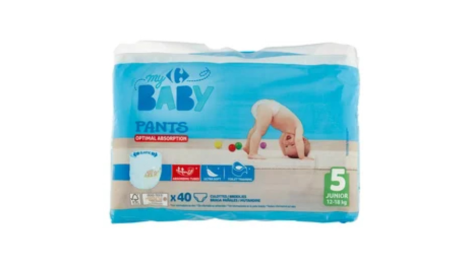 Carrefour my Baby Pants 5 Junior 12-18 kg 40 pz