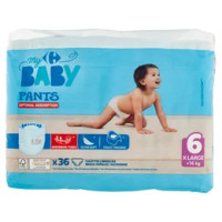 Carrefour my Baby Pants 6 XLarge +16 kg 36 pz