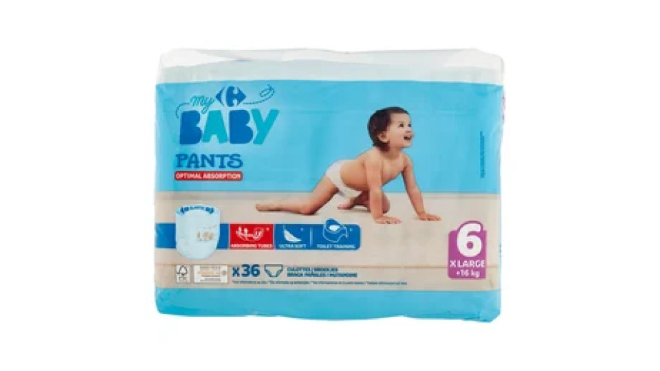 Carrefour my Baby Pants 6 XLarge +16 kg 36 pz