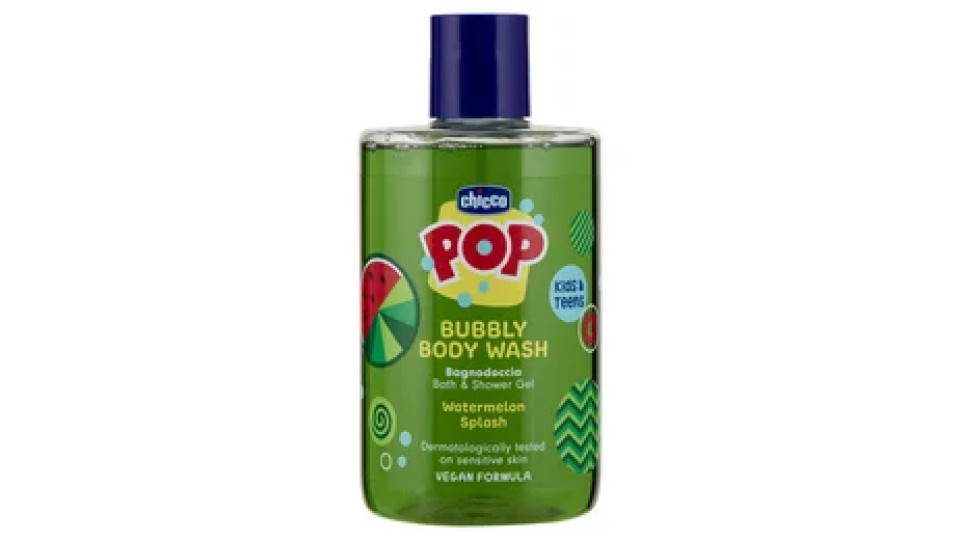 Chicco Pop Bubbly Body Wash Bagnodoccia Watermelon Splash 300 mL