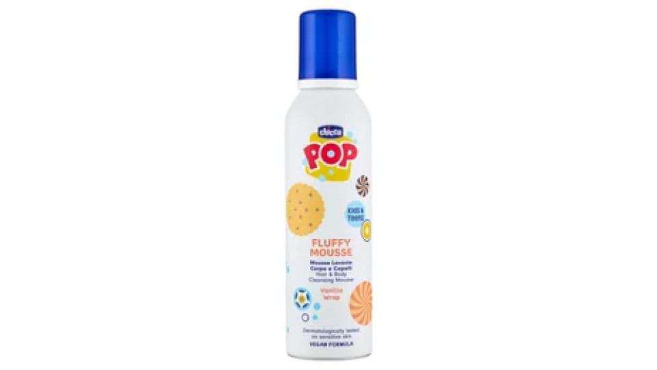 Chicco Pop Fluffy Mousse Lavante Corpo e Capelli Vanilla 200 mL