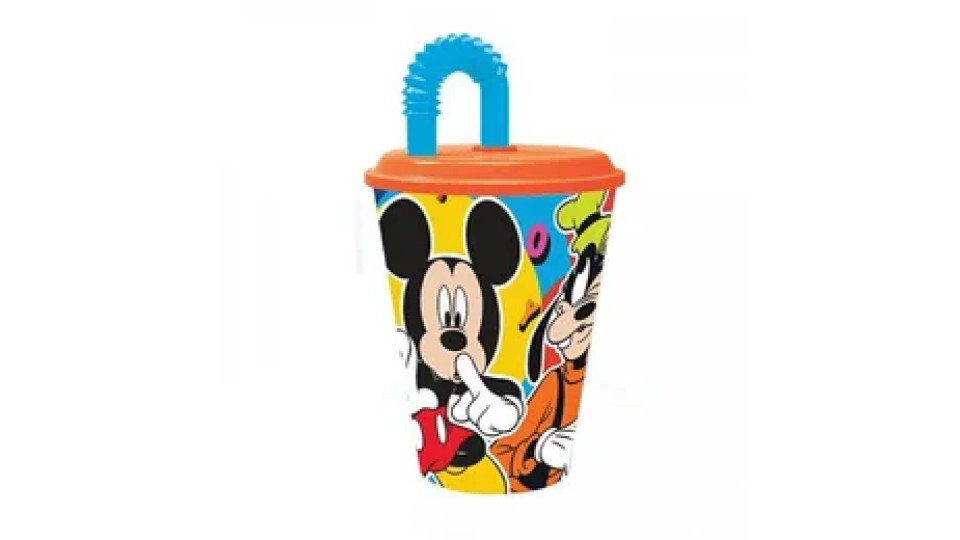 Disney Baby Mickey bicchiere con cannuccia flexi 260ml