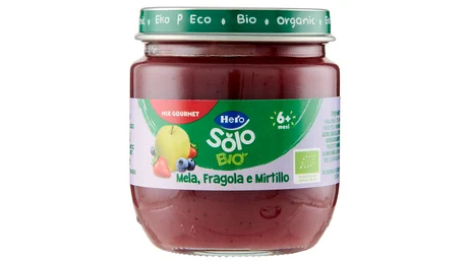Hero Solo Bio Mela, Fragola e Mirtillo 120 g