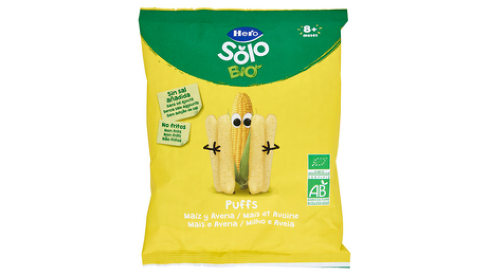 Hero Solo Bio Puffs Mais e Avena 25 g