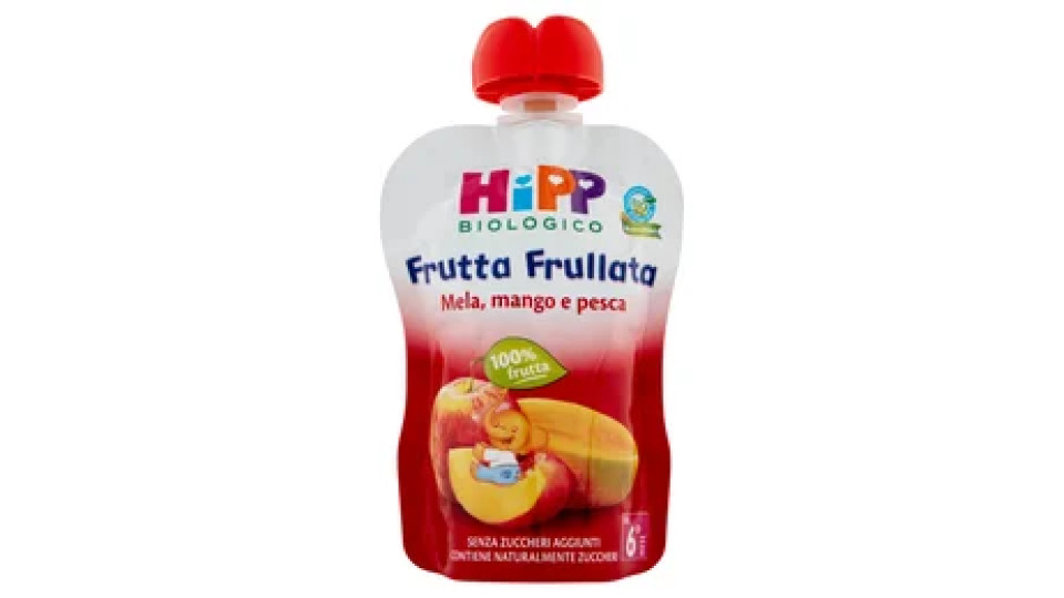 HiPP Biologico Frutta Frullata Mela, mango e pesca 90 g