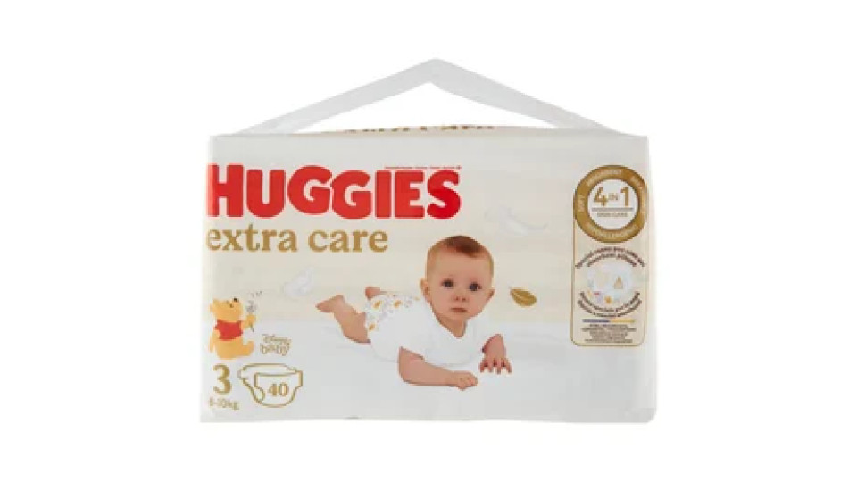 Huggies extra care Pannolini 6-10 Kg 40 pz
