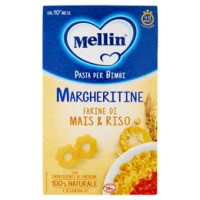 Mellin Pasta per Bimbi Margheritine Farine di Mais & Riso 280 g