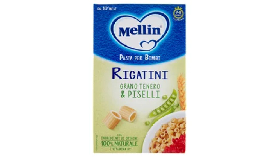 MELLIN Pastina Rigatini con Grano Tenero e Piselli 280 g