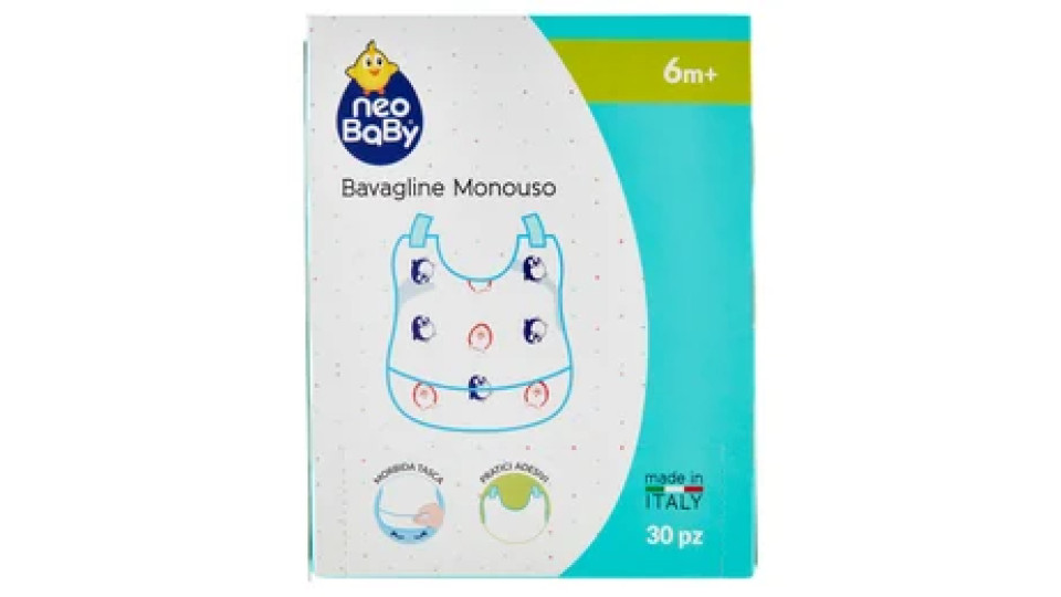 neo Baby Bavagline Monouso 6m+ 30 pz