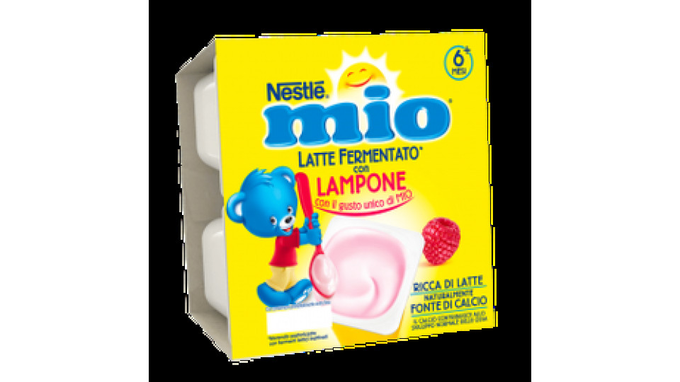 Nestle Mio Merenda Latte Fermentato – Lampone 4x100g