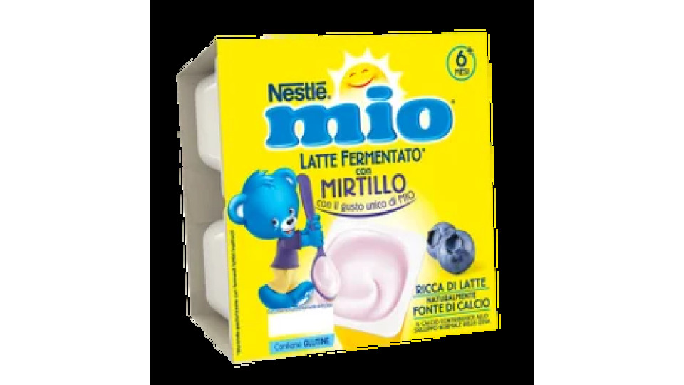 Nestle Mio Merenda Latte Fermentato – Mirtillo 4x100g