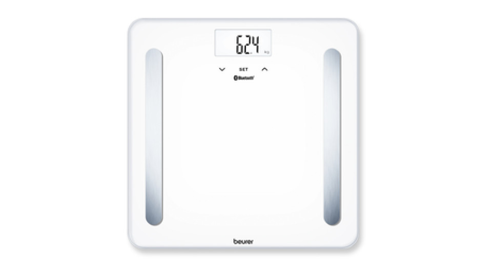 Beurer BF 600 Pure White Bilancia Diagnostica con Connettivita Bluetooth, bianco, lcd