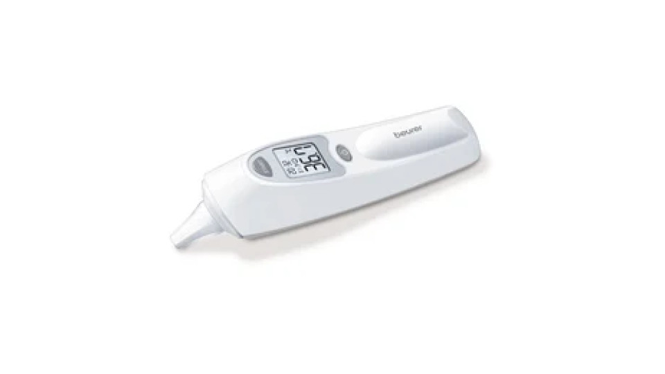 Beurer FT 58 Termometro auricolare digitale – Rilevazione di Temperatura Corporea, Ambientale e degli Oggetti