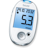Beurer GL 44 - Glucometro (mg/dl), colore: Bianco