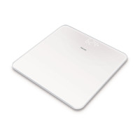 Beurer GS 225, Bilancia Pesapersone in Vetro con Display LED Magic, Colore Bianco