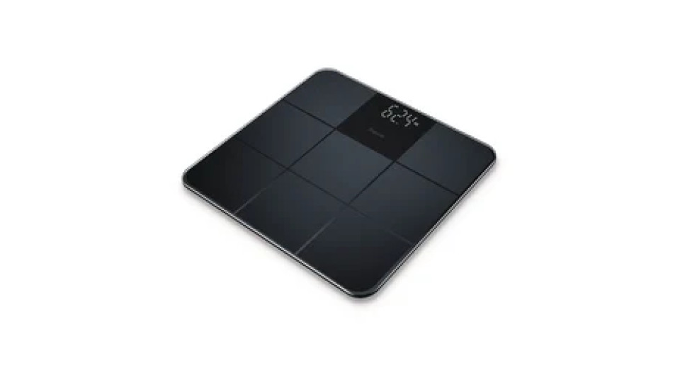 Beurer GS 235 Bilancia in Vetro con Superficie Antiscivolo e Magic Display, nero