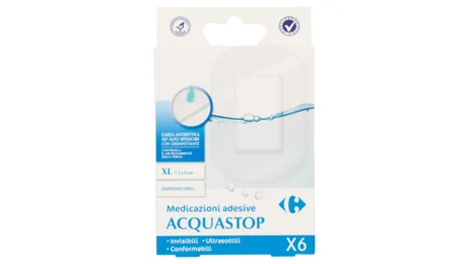 Carrefour Acquastop Medicazioni adesive XL 6 pz