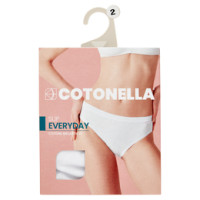 Cotonella Slip Everyday Cotone Bielastico Tg. 2/S Bianco Art. AD739 1 pz