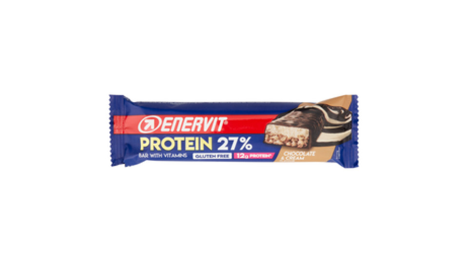 Enervit Protein 27% Bar with Vitamins Chocolate & Cream Flavour 45 g