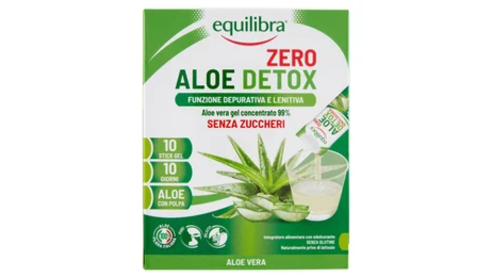 Equilibra Aloe Detox Zero Stick Gel 10 x 30 ml