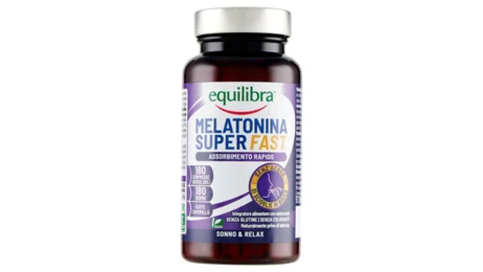 Equilibra Melatonina Superfast 180 Compresse Orosolubili 57,60 g
