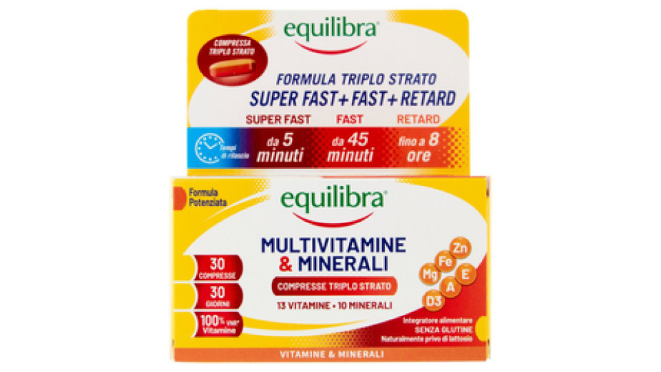 Equilibra Multivitamine e Minerali Compresse Triplo Strato 30 x 1,35 g