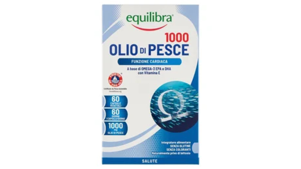 Equilibra Olio di Pesce 1000 Funzione Cardiaca 60 Capsule 78 g