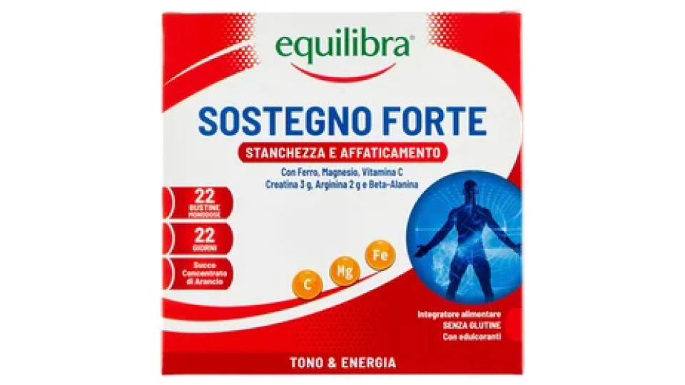 Equilibra Sostegno Forte Stanchezza e Affaticamento Bustine Monodose 22 x 8 g