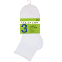 Golden Lady 3 calzini sporty bianco Femmina Calzini per squadra 3 paio/a