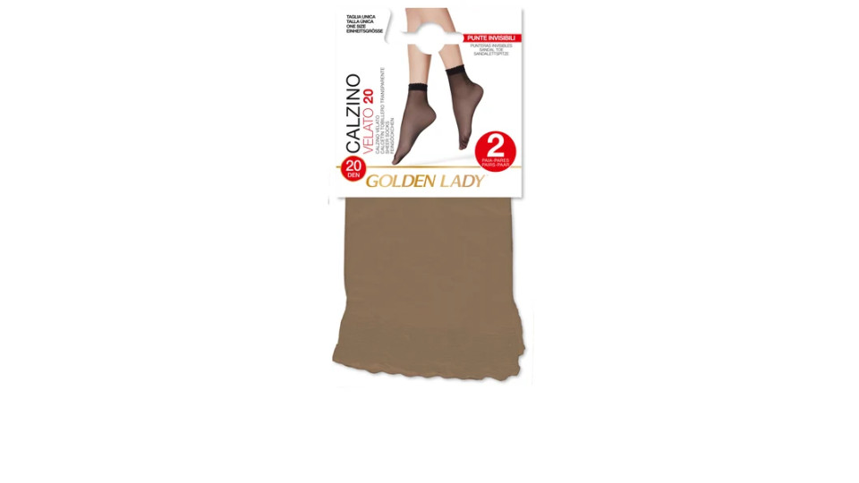 Golden Lady Calzino Velato 20 2Pz Melon