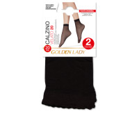Golden Lady Calzino Velato 20 2Pz Nero