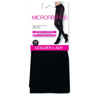 Golden Lady Collant coprente opaco Microfibra 50 morbido e coprente Nero Taglia 4L