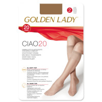Golden Lady Gambaletto elasticcizzato 20 Den daino 2 paia
