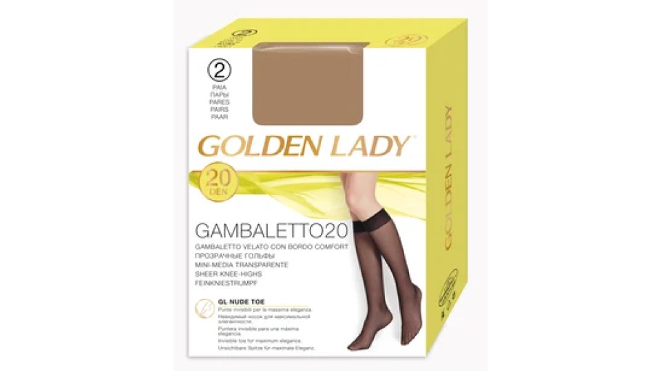 Golden Lady Gambaletto velato 20 Den 2 paia