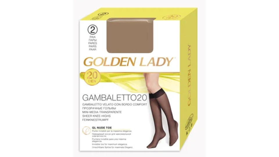 Golden Lady Gambaletto velato 20 Den daino