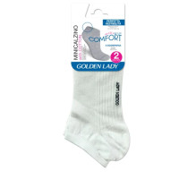 Golden Lady Minicalzino Unisex 2P Bianco Tg. M-L