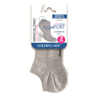Golden Lady Minicalzino Unisex 2P Grigio Tg. S-M