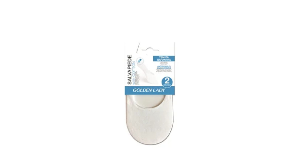 Golden Lady Salvapiede Cotton 2P Bianco Tg. S-M