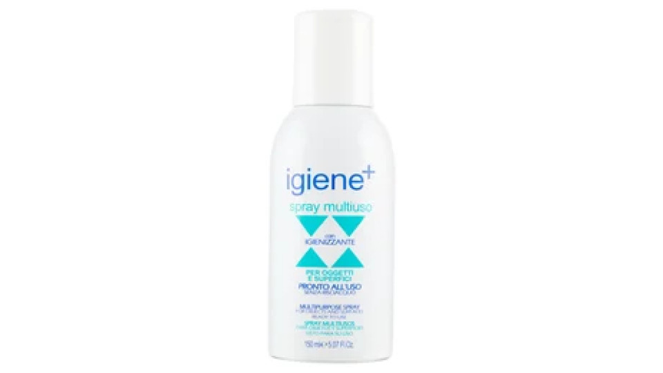 igiene+ spray multiuso con Igienizzante per Oggetti e Superfici 150 ml