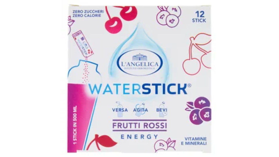 L'Angelica Waterstick Frutti Rossi Energy 12 x 2 g