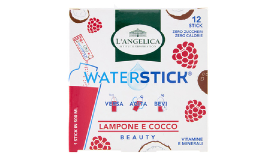 L'Angelica Waterstick Lampone e Cocco Beauty 12 x 2 g