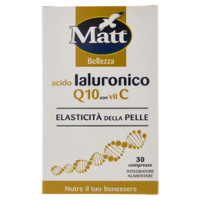 Matt Bellezza acido Ialuronico Q10 con Vit C 30 compresse 12 g