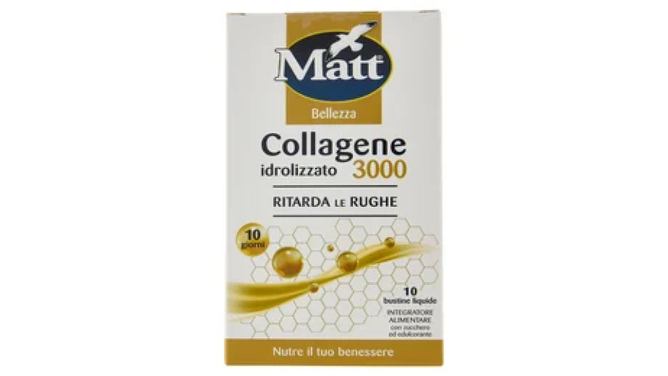 Matt Bellezza Collagene idrolizzato 3000 10 bustine liquide 100 ml